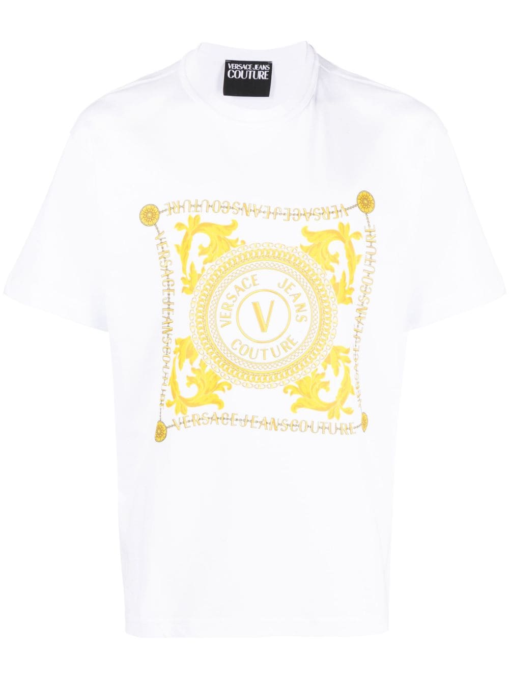 Versace Jeans Couture logo-print cotton T-shirt - White von Versace Jeans Couture