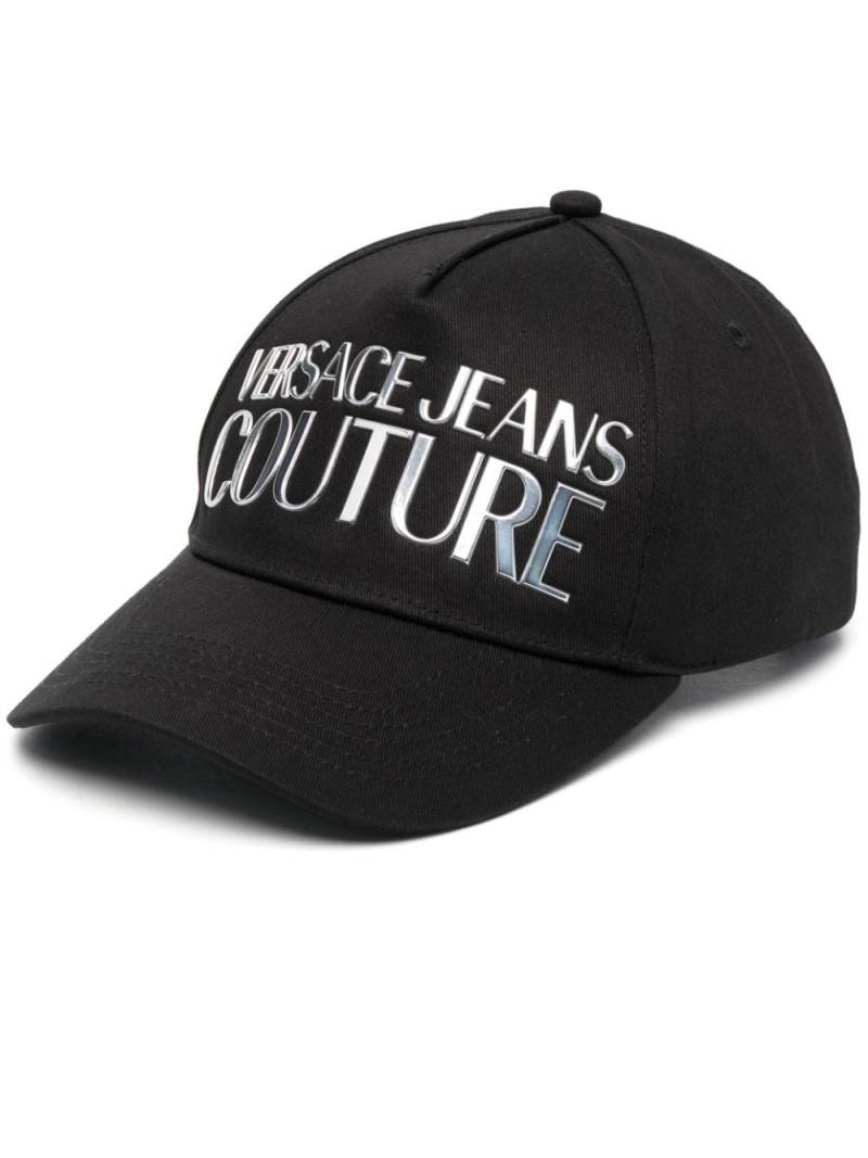 Versace Jeans Couture logo-print cotton cap - Black von Versace Jeans Couture