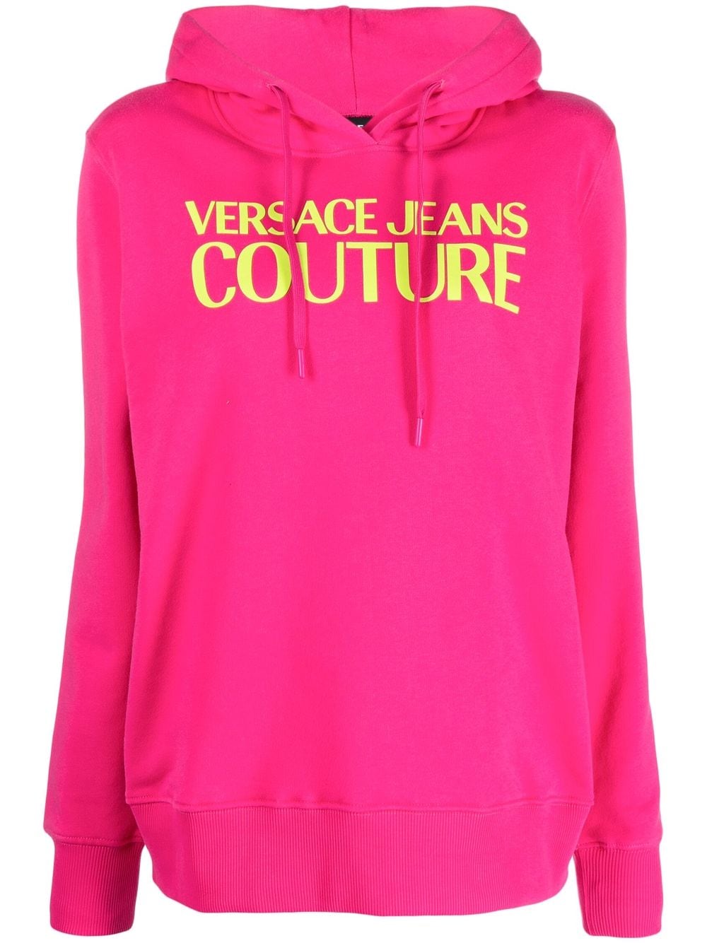 Versace Jeans Couture logo-print detail hoodie - Pink von Versace Jeans Couture