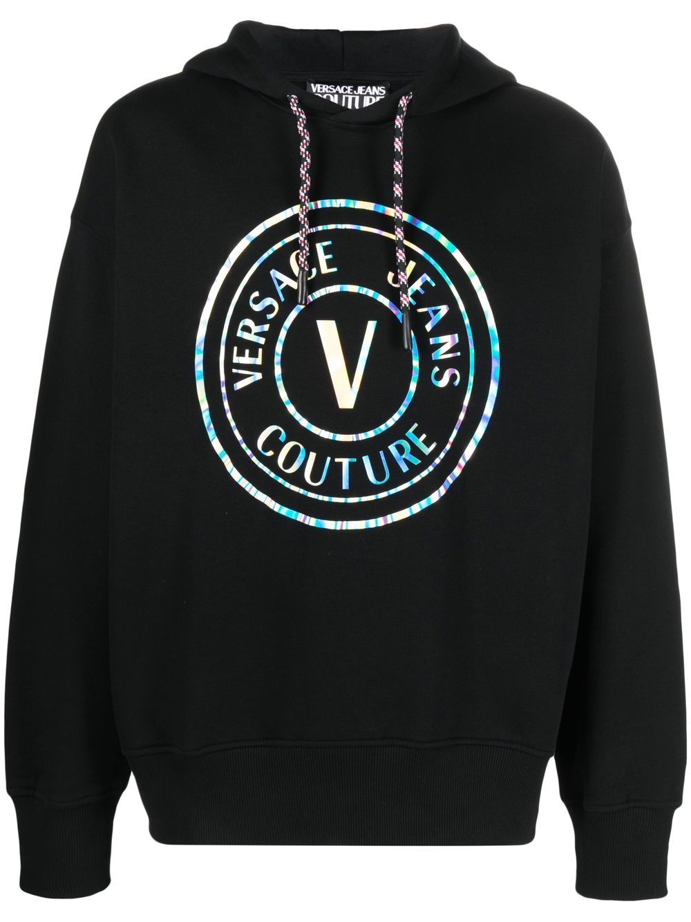 Versace Jeans Couture logo print hoodie - Black von Versace Jeans Couture