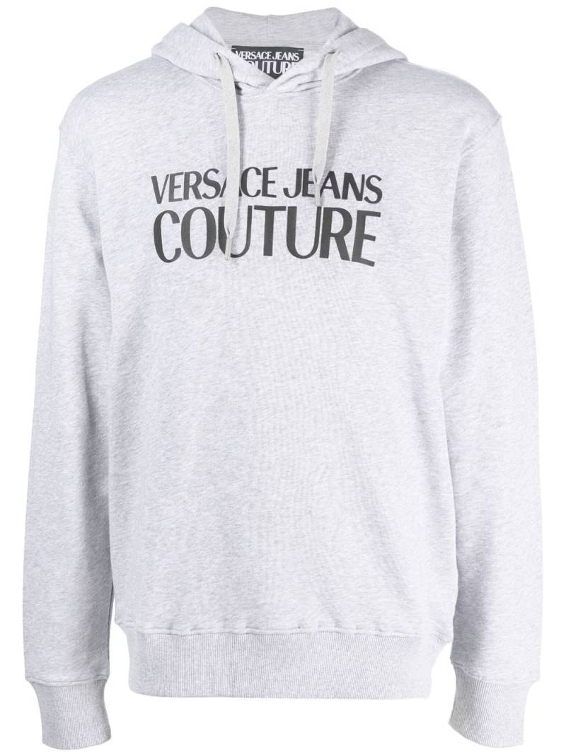 Versace Jeans Couture logo-print pullover hoodie - Grey von Versace Jeans Couture