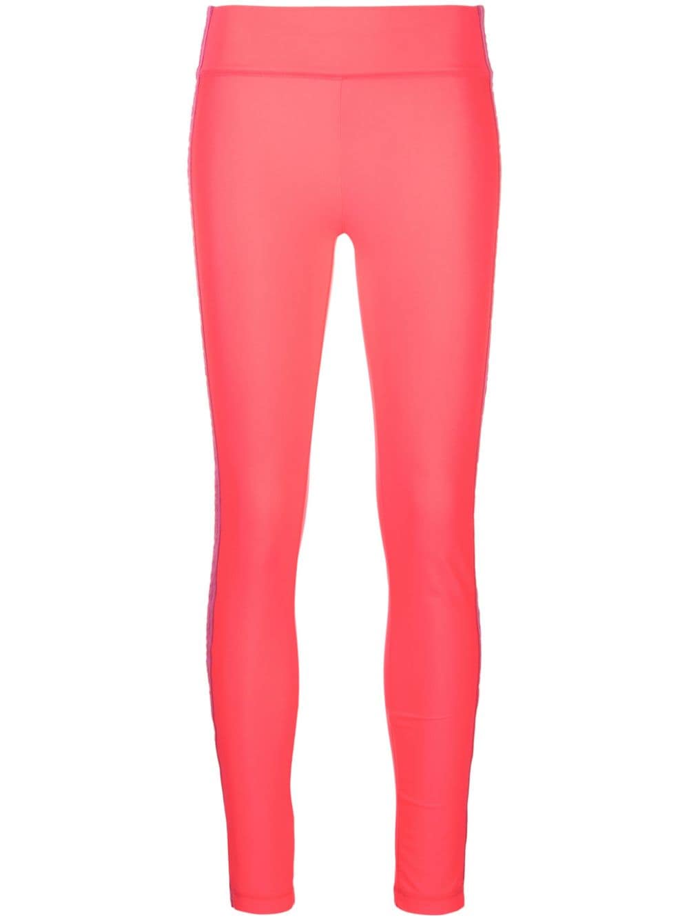 Versace Jeans Couture logo-tape cropped leggings - Pink von Versace Jeans Couture