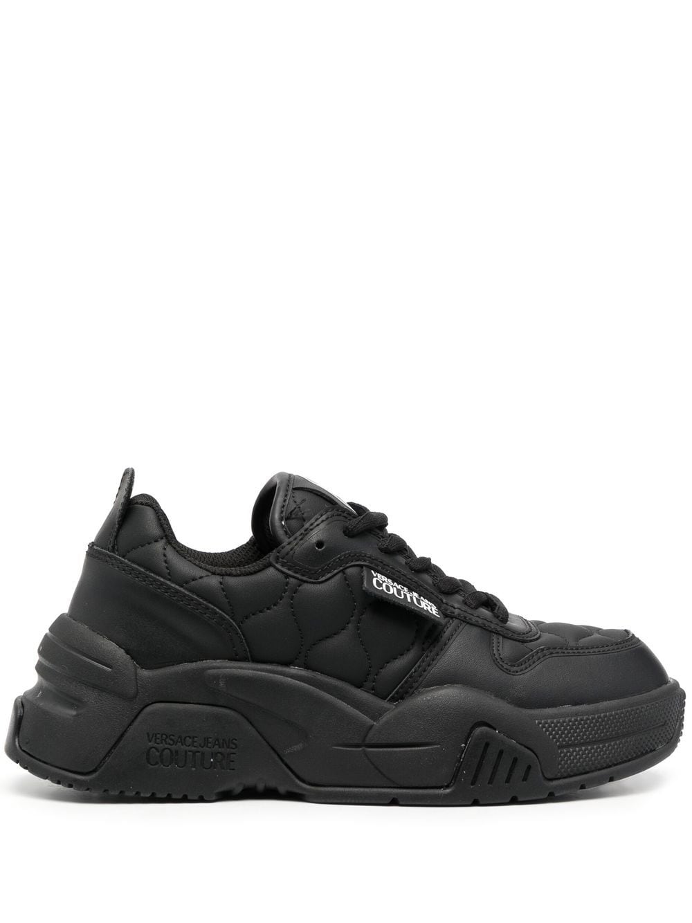 Versace Jeans Couture quilted chunky sneakers - Black von Versace Jeans Couture