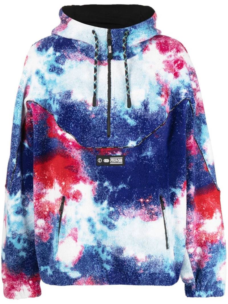 Versace Jeans Couture tie dye-pattern pullover hoodie - Multicolour von Versace Jeans Couture