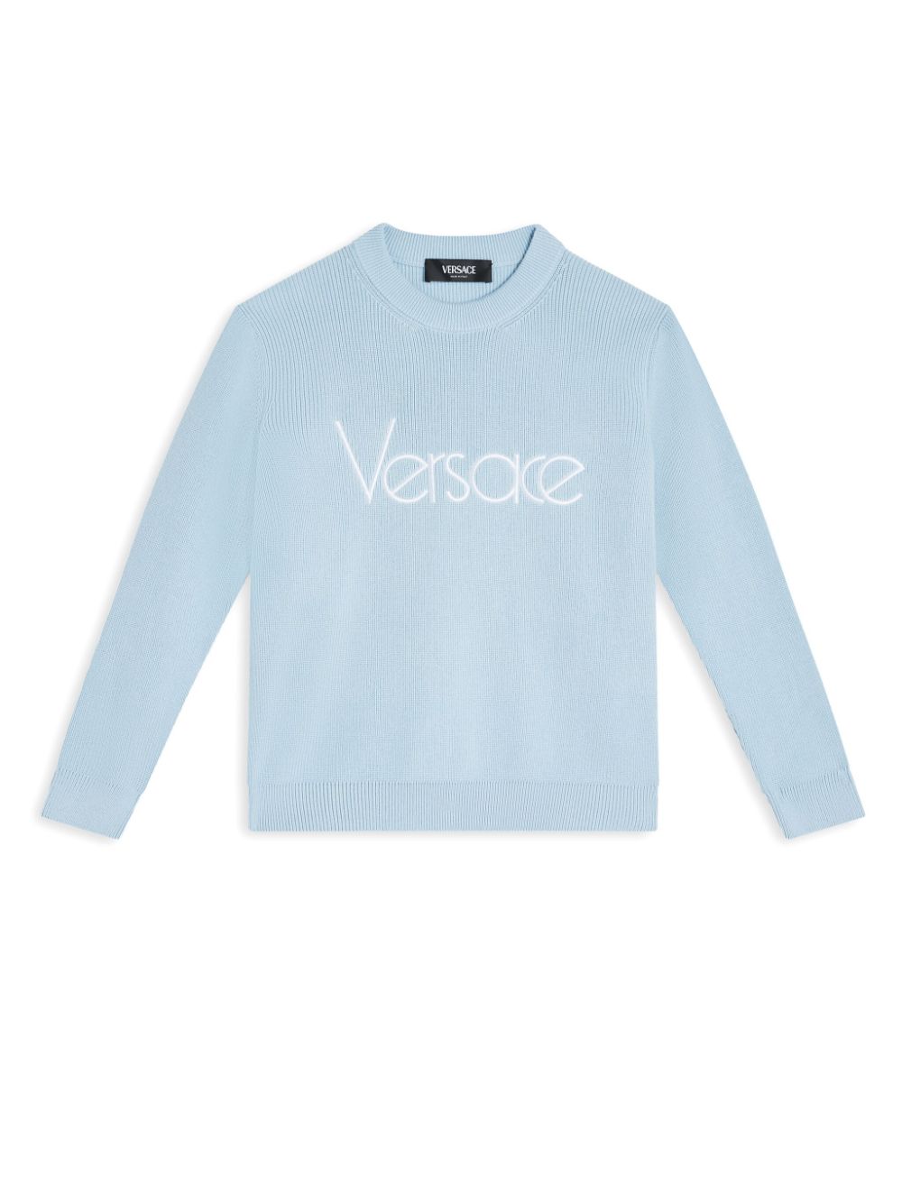 Versace Kids 1978 logo embroidery jumper - Blue von Versace Kids