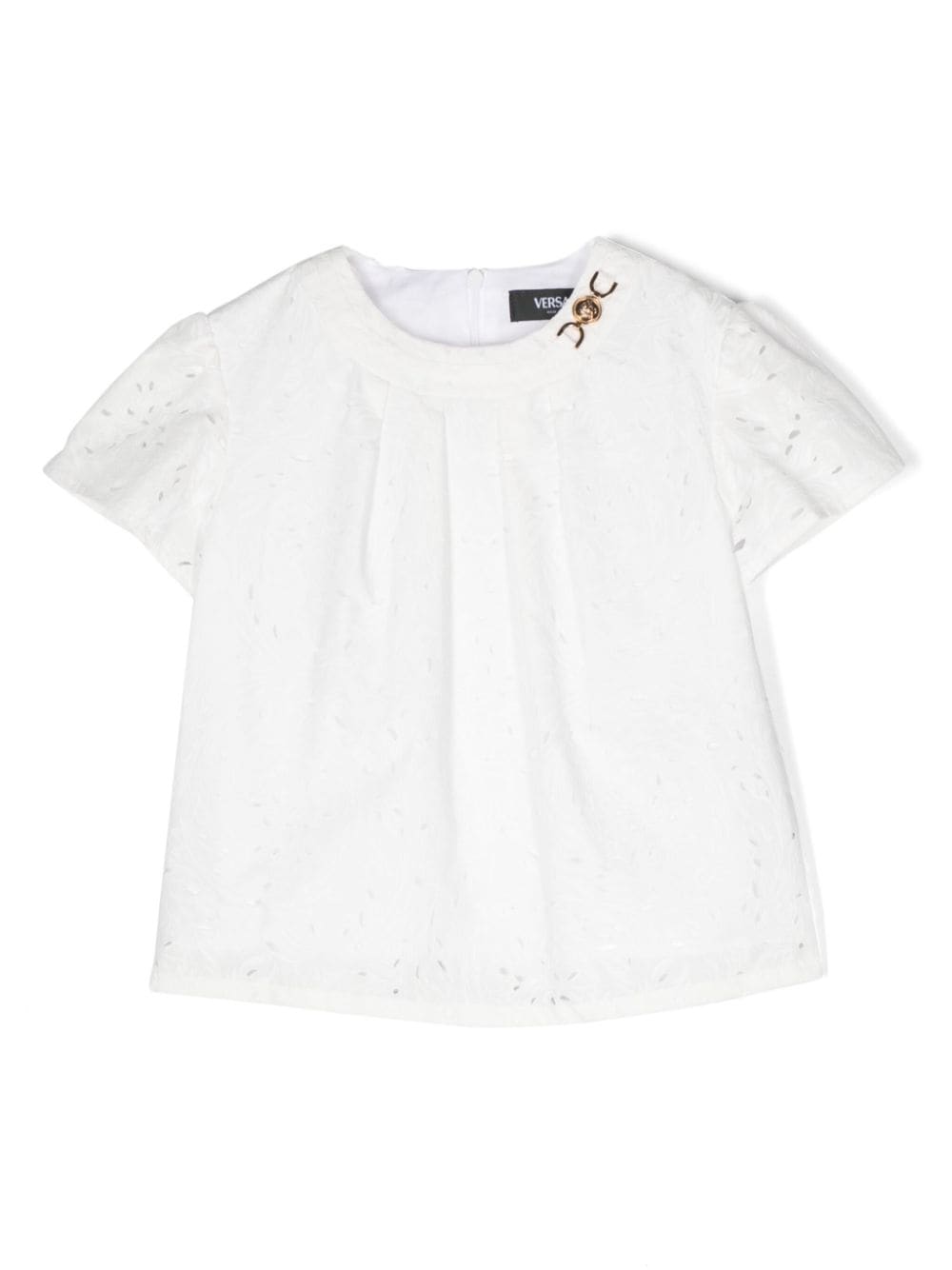 Versace Kids Barocco Sangallo floral shirt - White von Versace Kids
