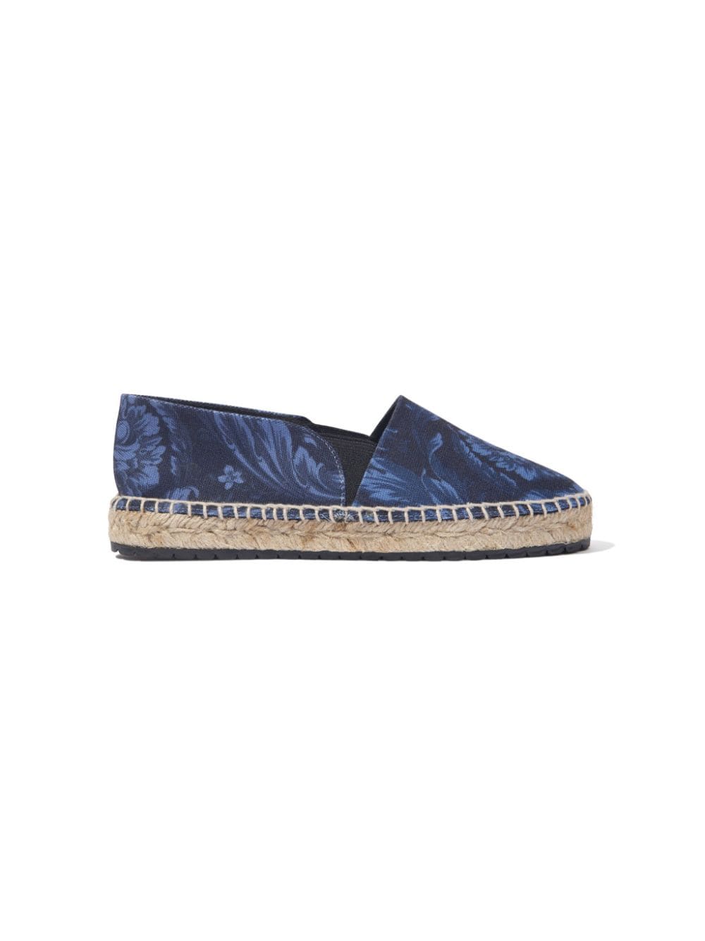 Versace Kids Barocco canvas espadrilles - Blue von Versace Kids