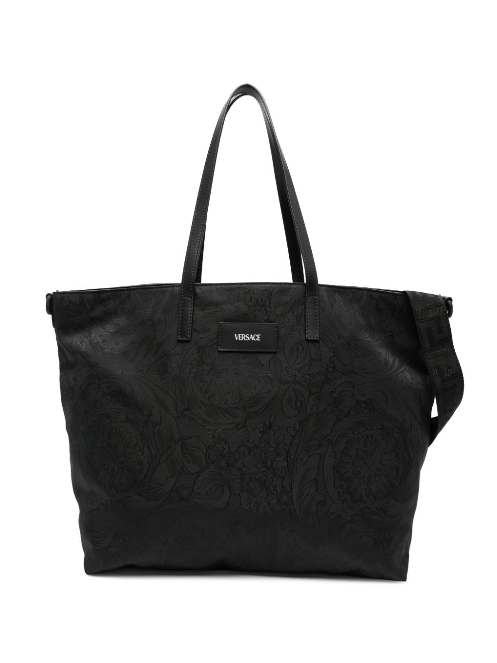 Versace Kids Barocco jacquard changing bag - Black von Versace Kids