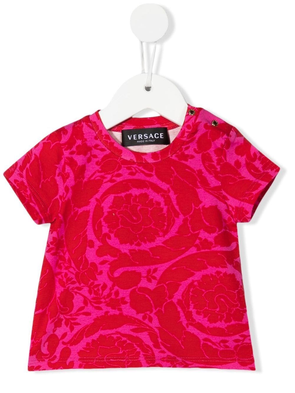 Versace Kids Barocco-print T-shirt - Pink von Versace Kids