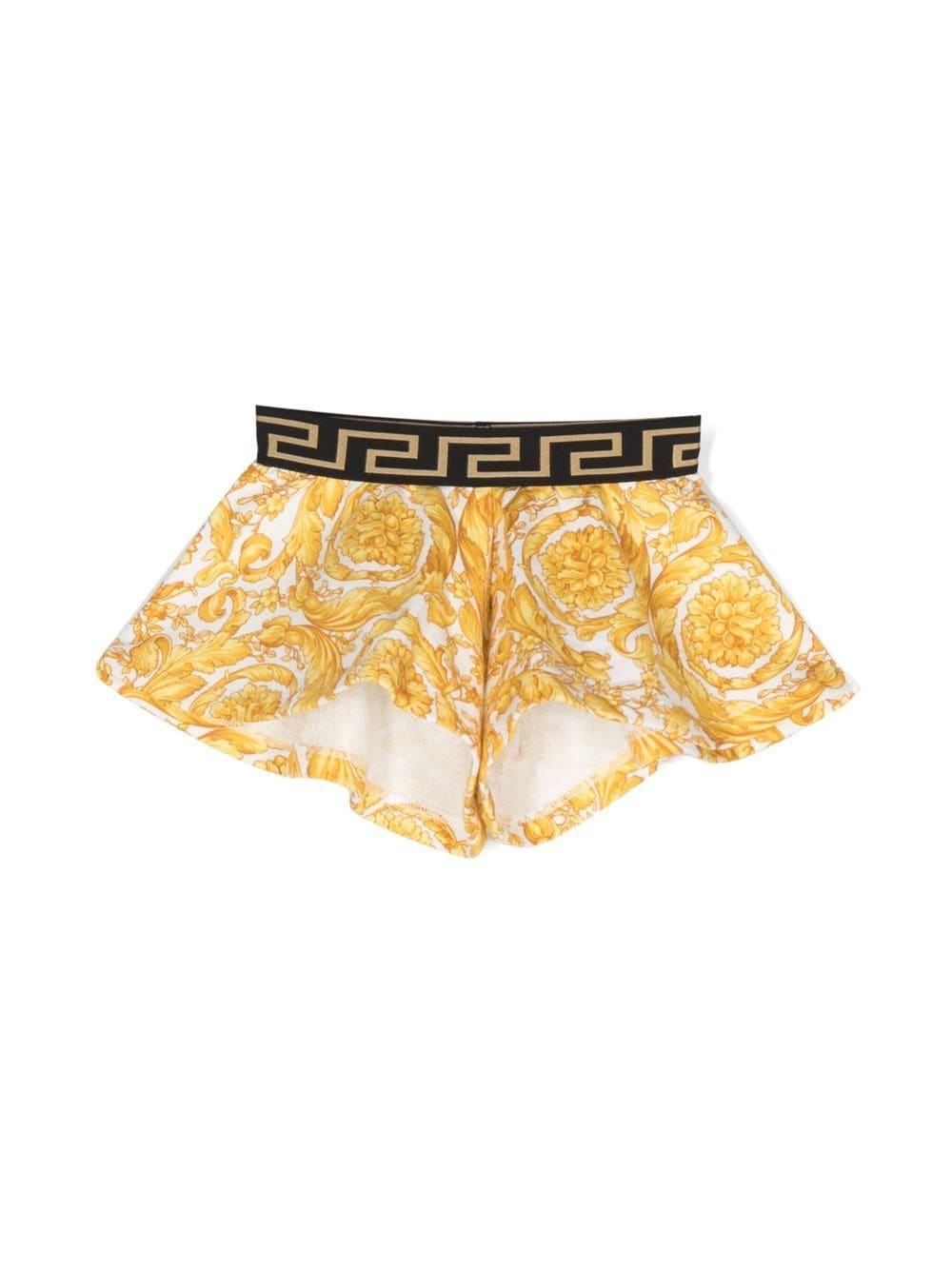 Versace Kids Barocco-print cotton shorts - Yellow von Versace Kids