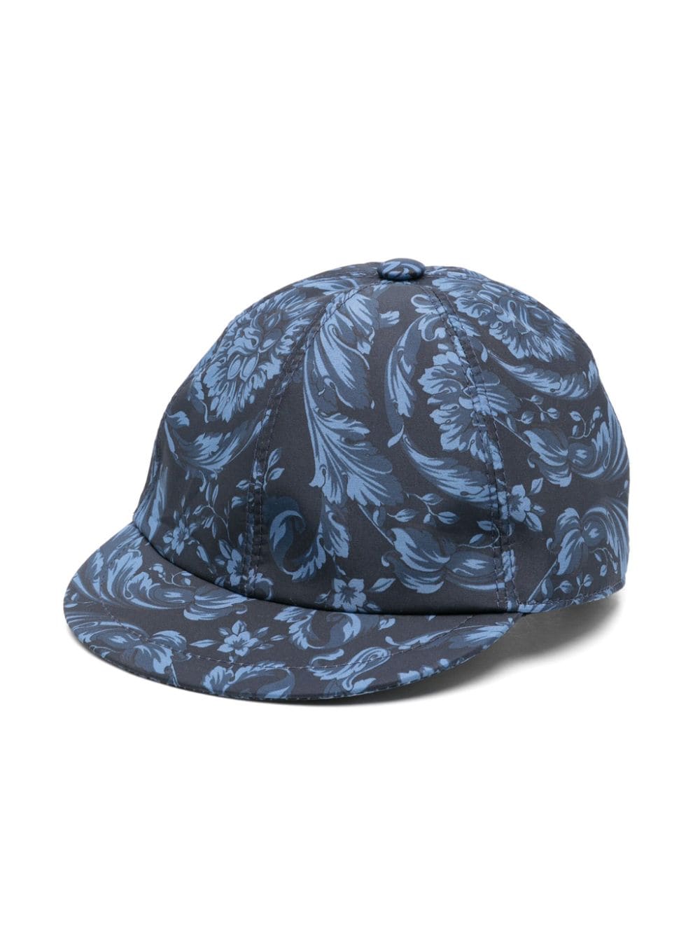 Versace Kids Barocco-print flat-peak cap - Blue von Versace Kids