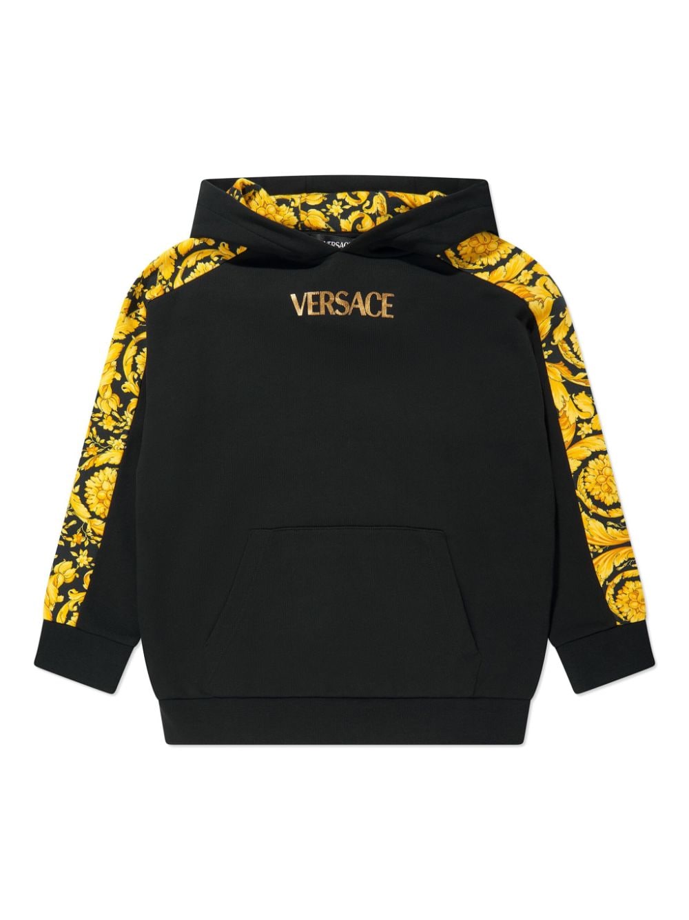 Versace Kids Barocco-print hoodie - Black von Versace Kids