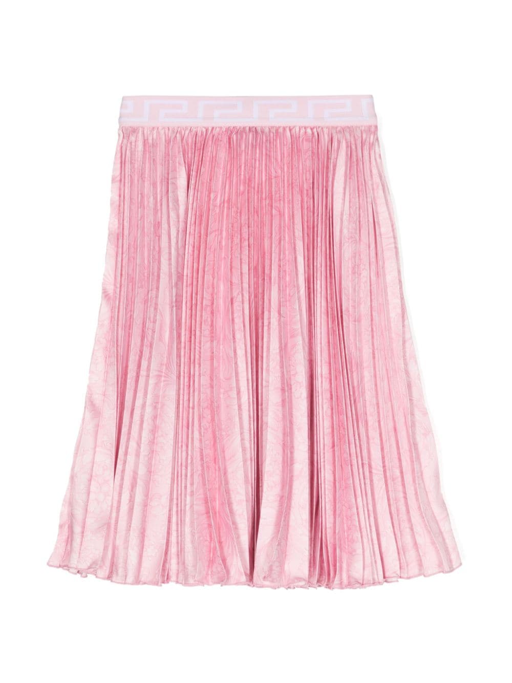 Versace Kids Barocco-print pleated skirt - Pink von Versace Kids