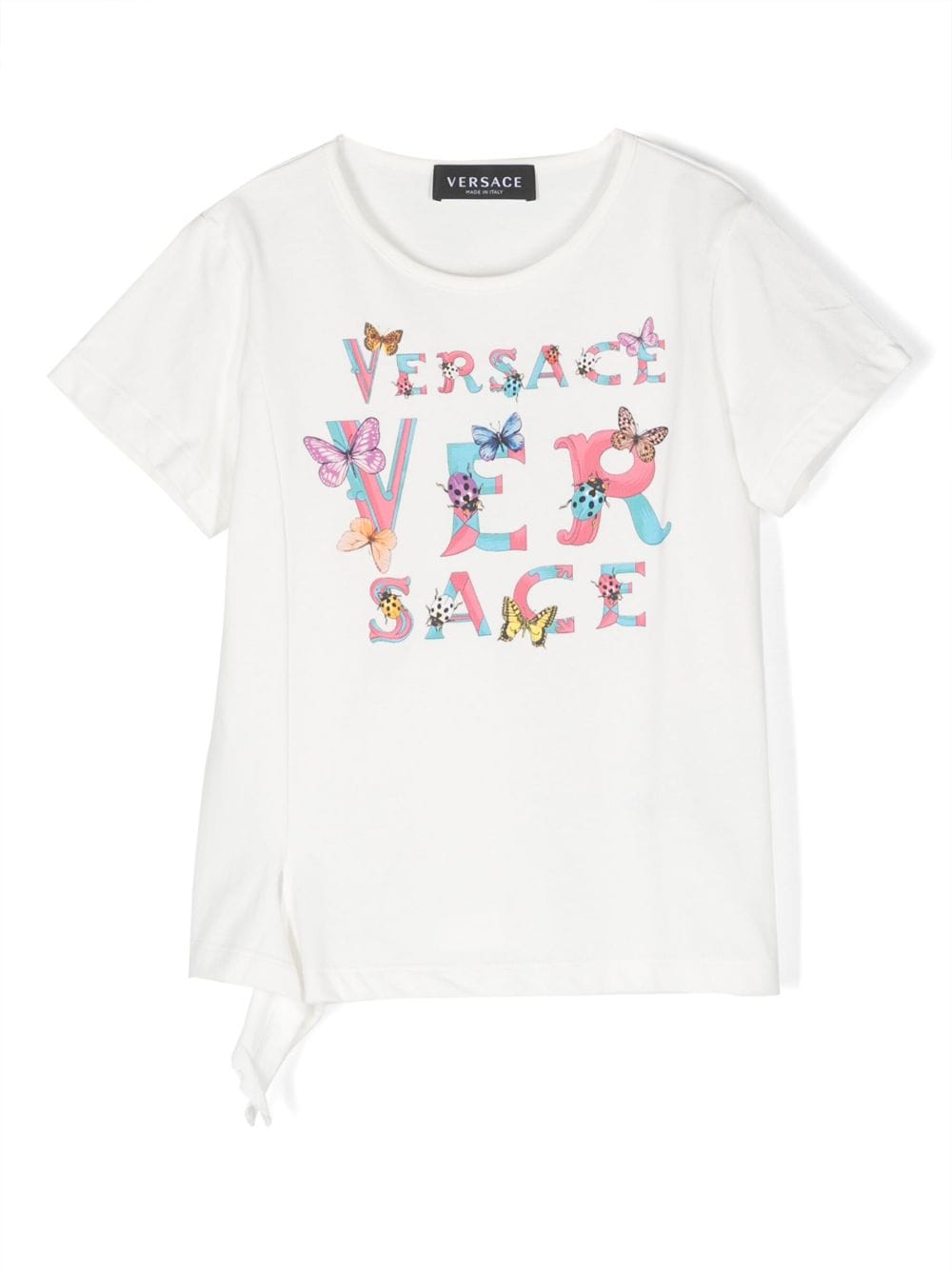 Versace Kids logo-print cotton T-shirt - White von Versace Kids