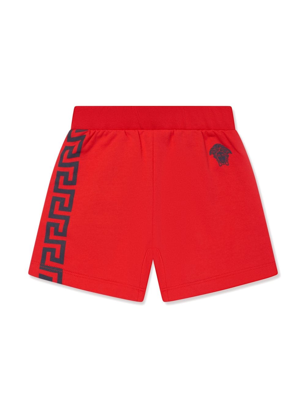 Versace Kids Greca cotton jersey shorts - Red von Versace Kids