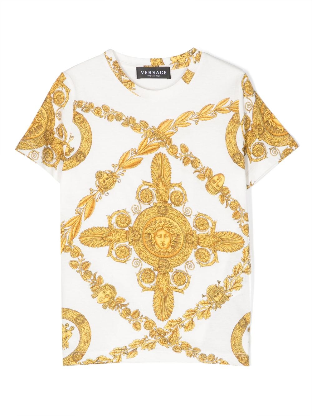 Versace Kids Greca-print T-shirt - White von Versace Kids