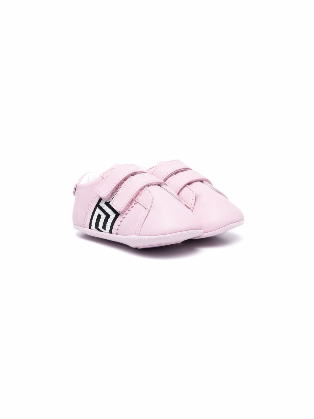 Versace Kids Greca-print touch-strap trainers - Pink von Versace Kids