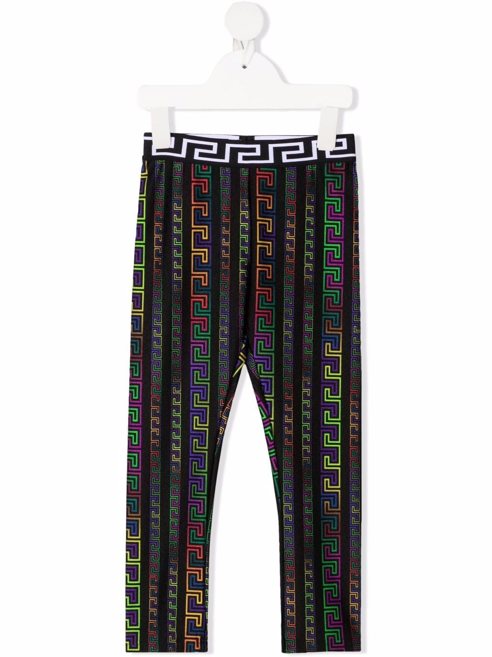 Versace Kids Greek Keys print leggings - Black von Versace Kids