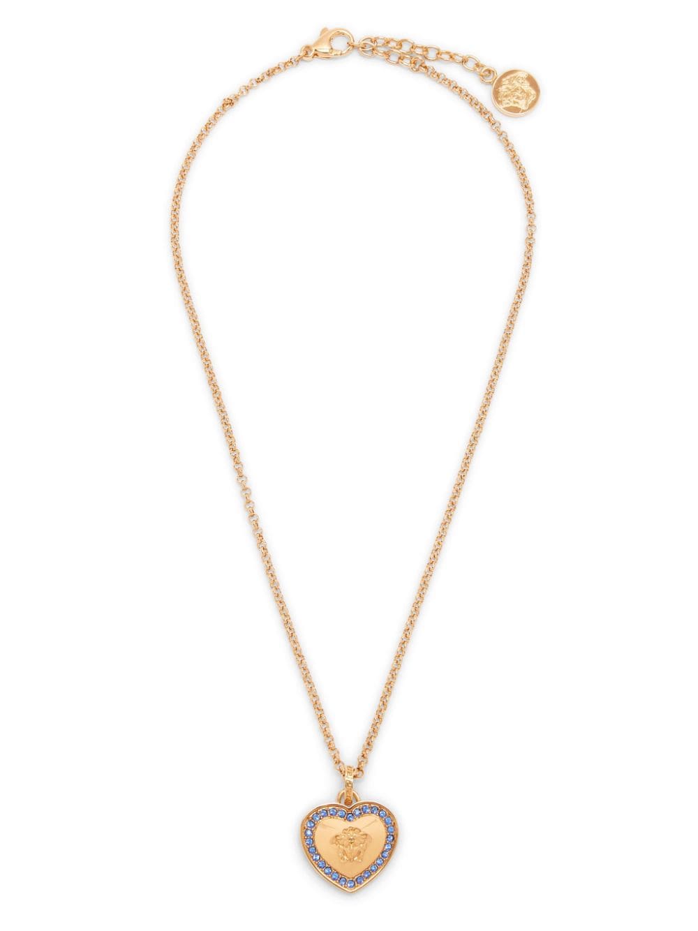 Versace Kids Heart Medusa pendant necklace - Gold von Versace Kids