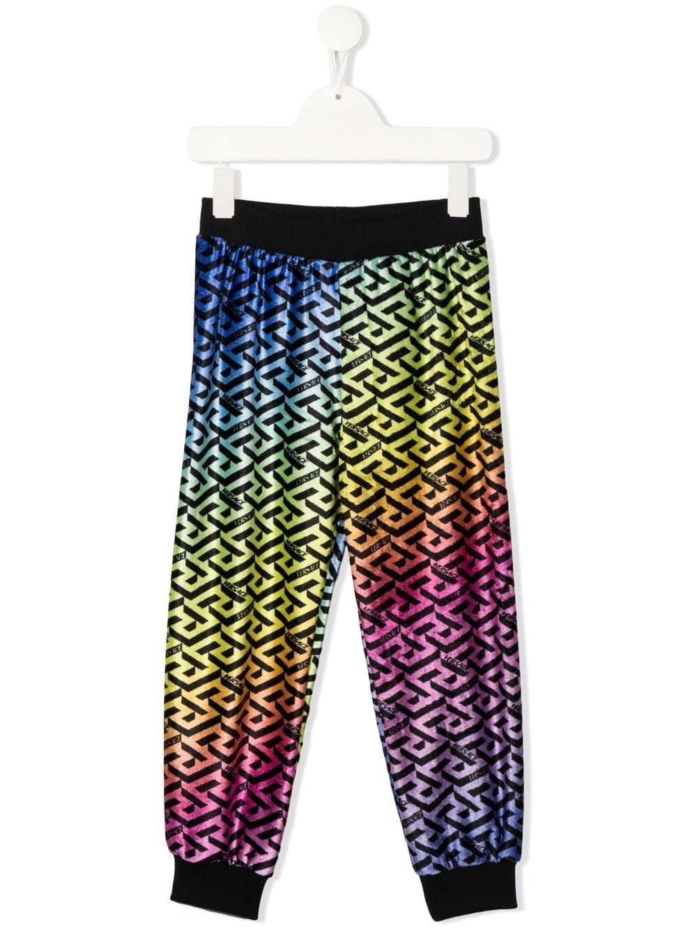 Versace Kids La Greca-print track pants - Blue von Versace Kids