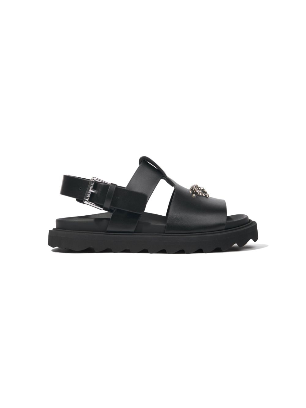 Versace Kids La Medusa leather sandals - Black von Versace Kids