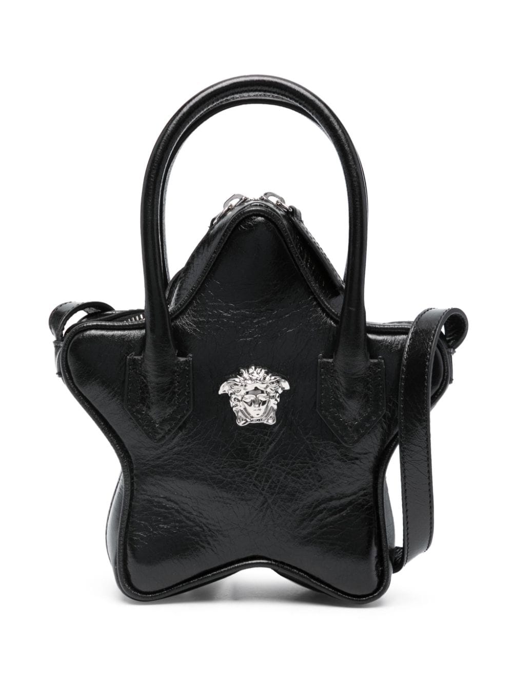 Versace Kids La Medusa leather shoulder bag - Black von Versace Kids