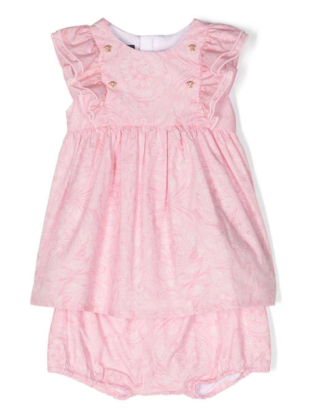 Versace Kids Medusa Barocco-print dress set - Pink von Versace Kids