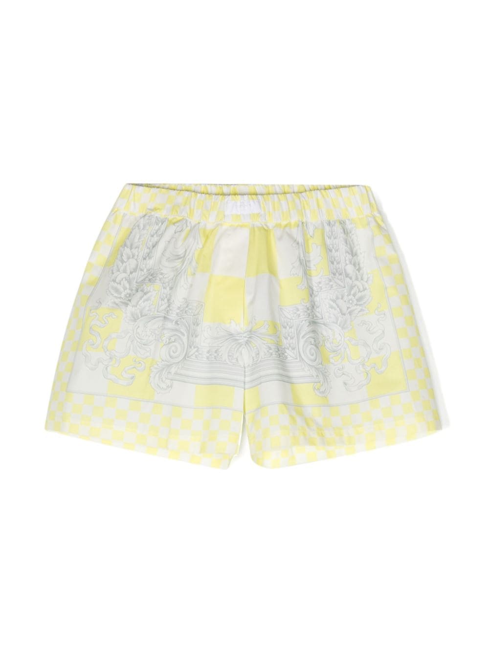 Versace Kids Medusa Contrasto-print cotton shorts - Yellow von Versace Kids