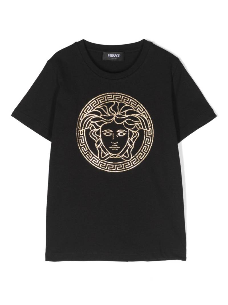 Versace Kids Medusa Head cotton T-shirt - Black von Versace Kids