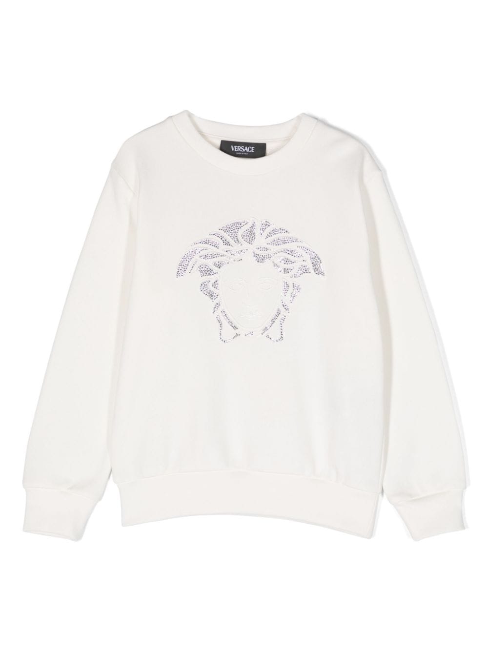 Versace Kids Medusa Head cotton sweatshirt - White von Versace Kids