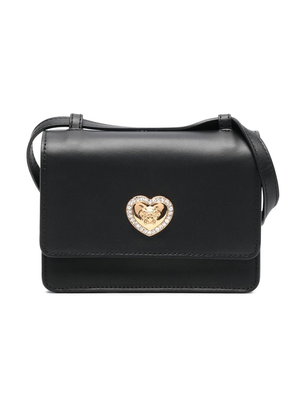 Versace Kids Heart Medusa crossbody bag - Black von Versace Kids