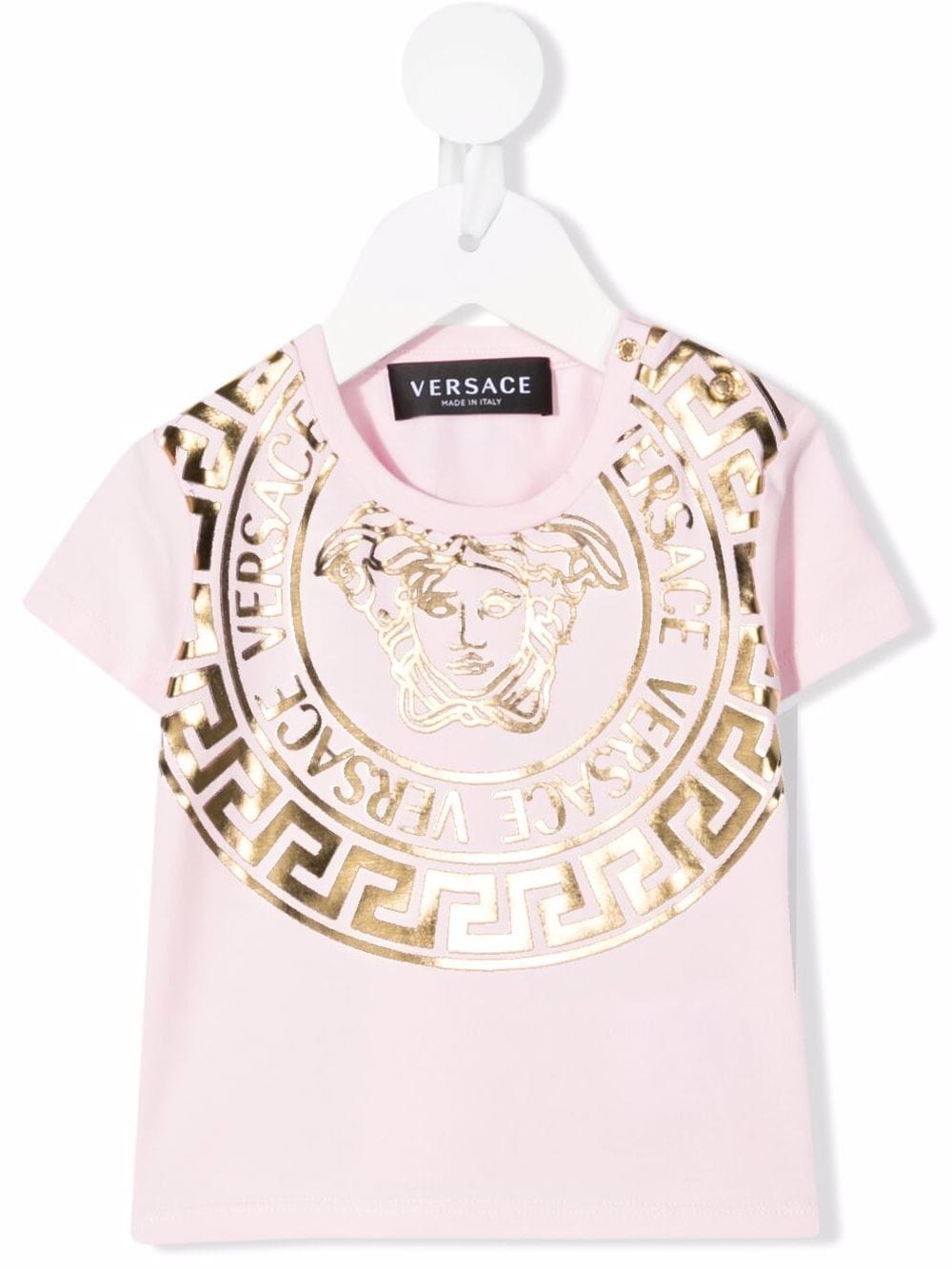 Versace Kids Medusa Head-print T-shirt - Pink von Versace Kids