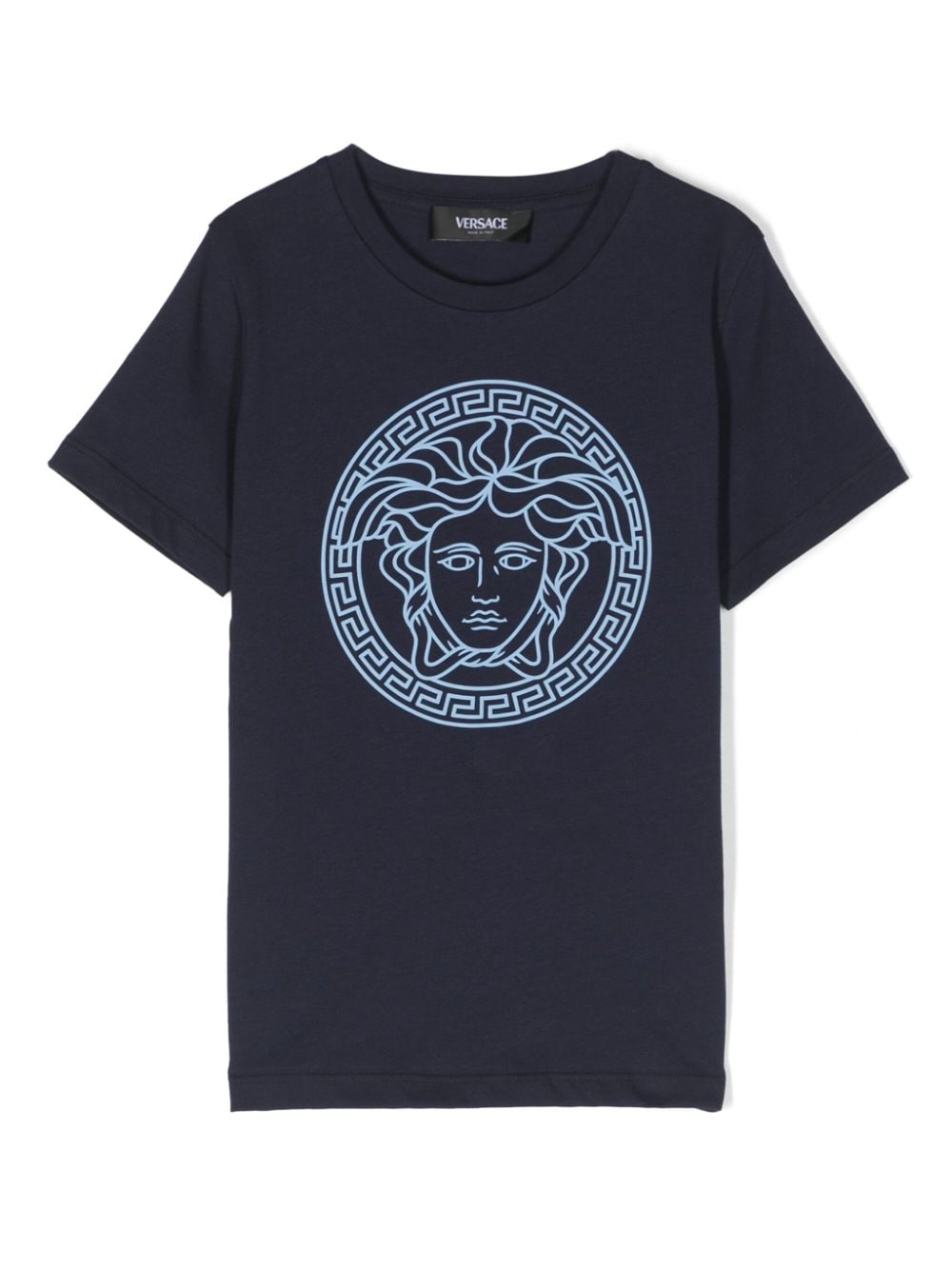 Versace Kids Medusa Head-print cotton T-shirt - Blue von Versace Kids