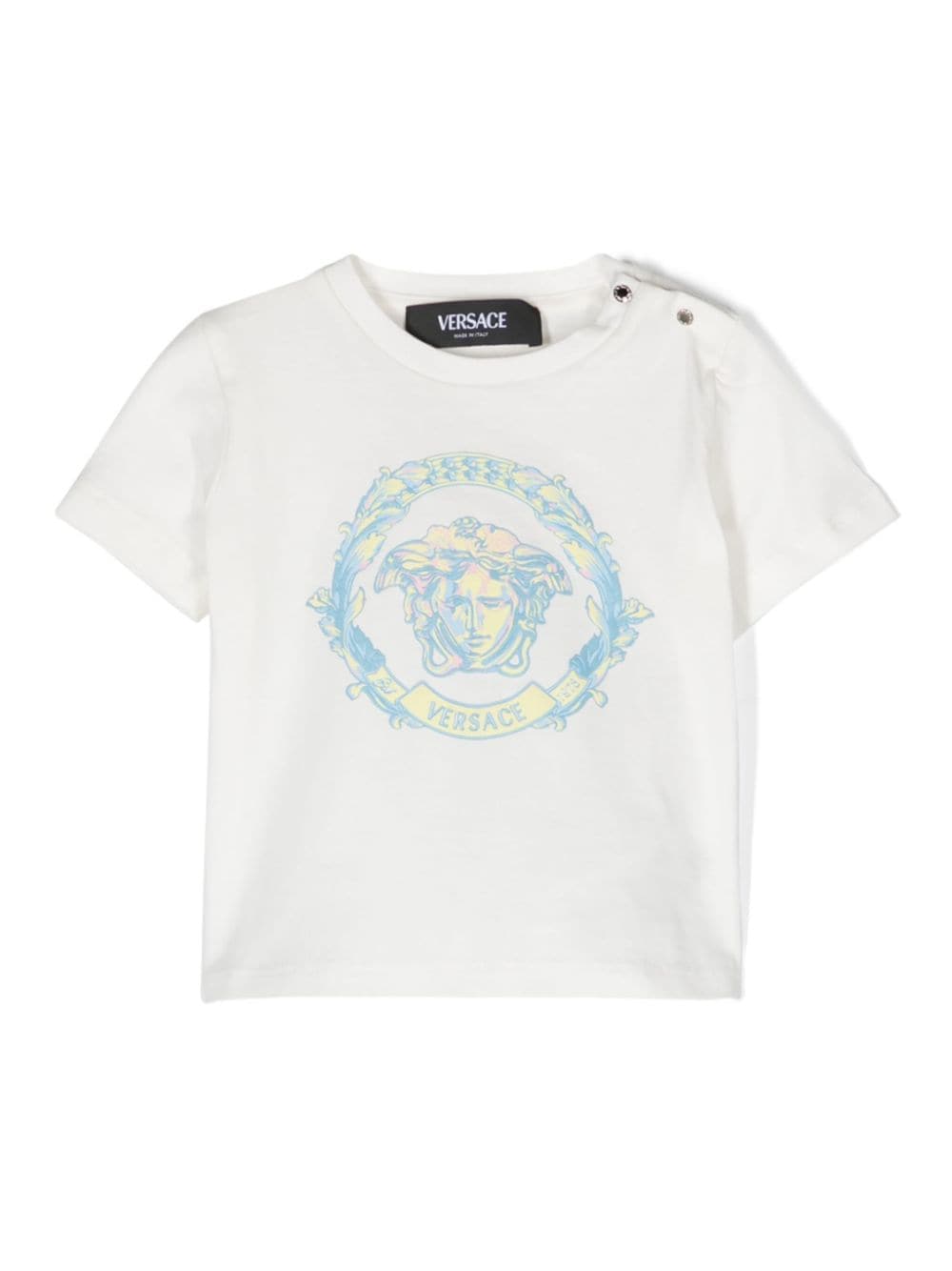 Versace Kids Medusa Head-print cotton T-shirt - White von Versace Kids