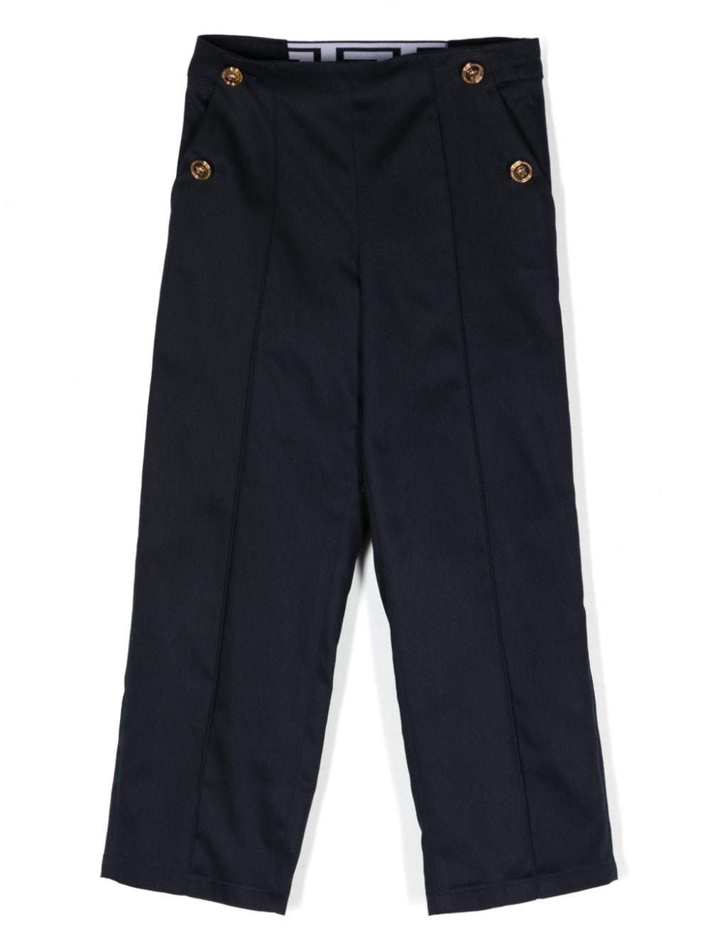 Versace Kids Medusa Head straight-leg trousers - Blue von Versace Kids