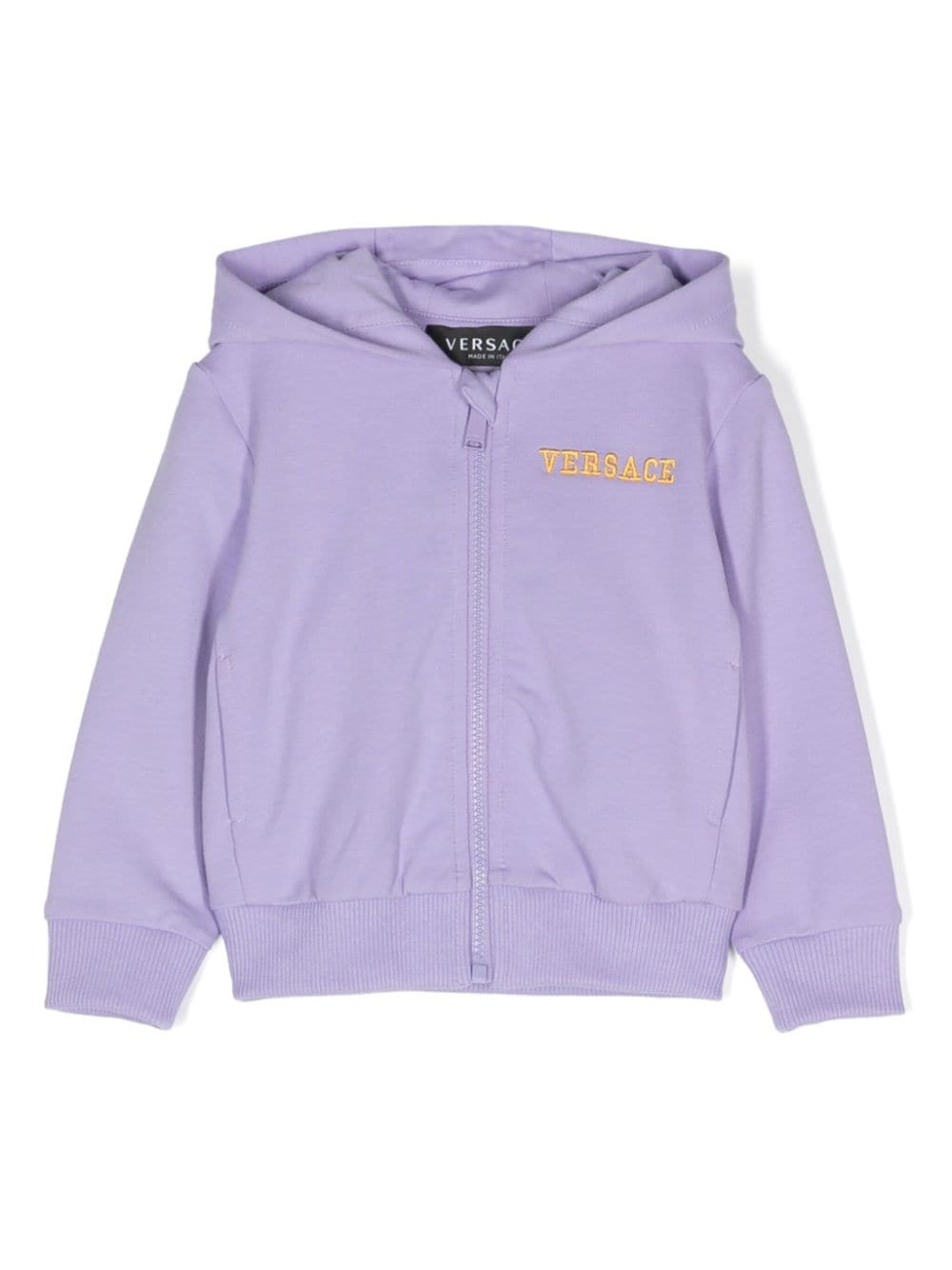 Versace Kids Medusa-logo zip-up hoodie - Purple von Versace Kids