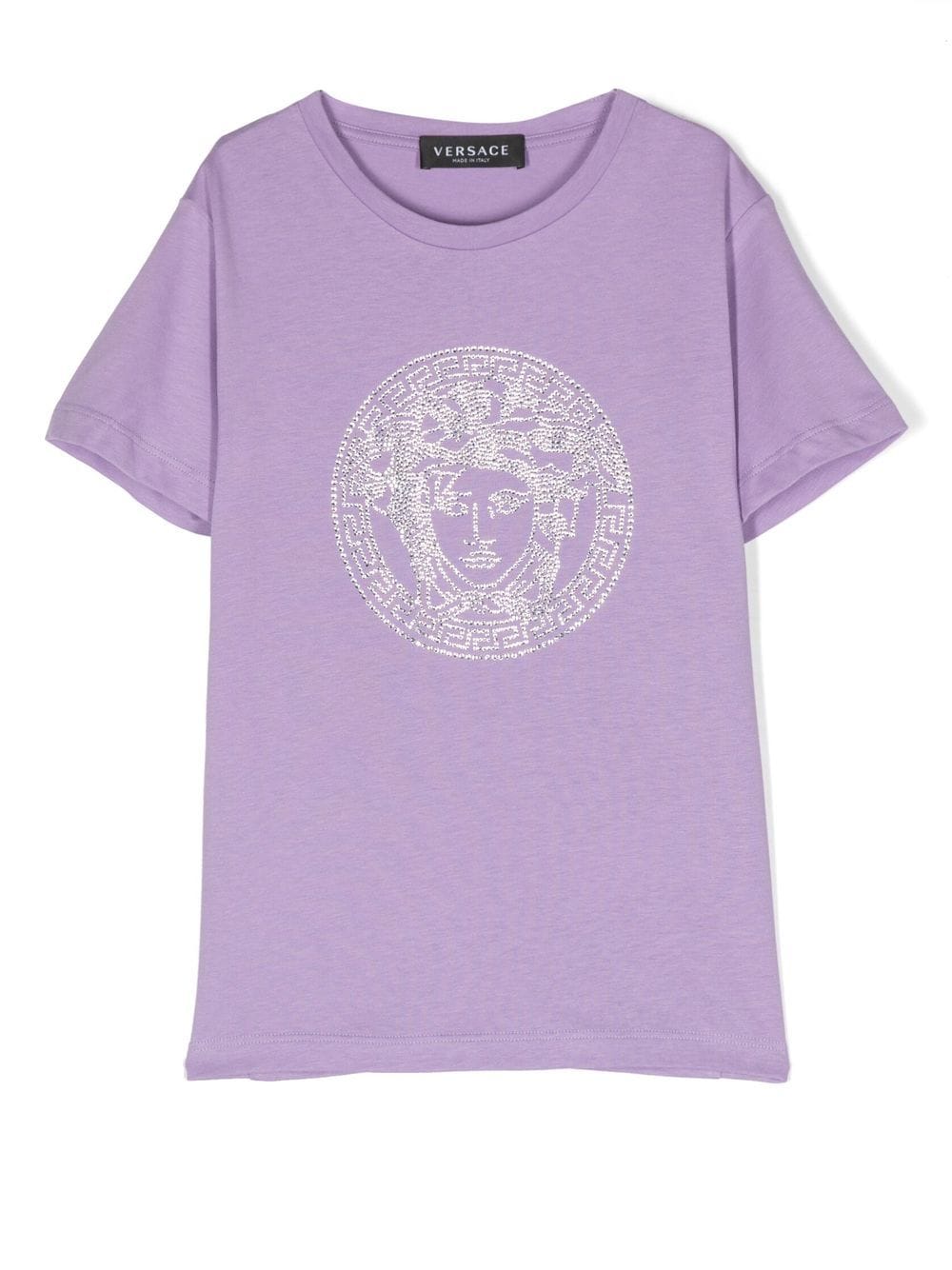 Versace Kids Medusa motif T-shirt - Purple von Versace Kids