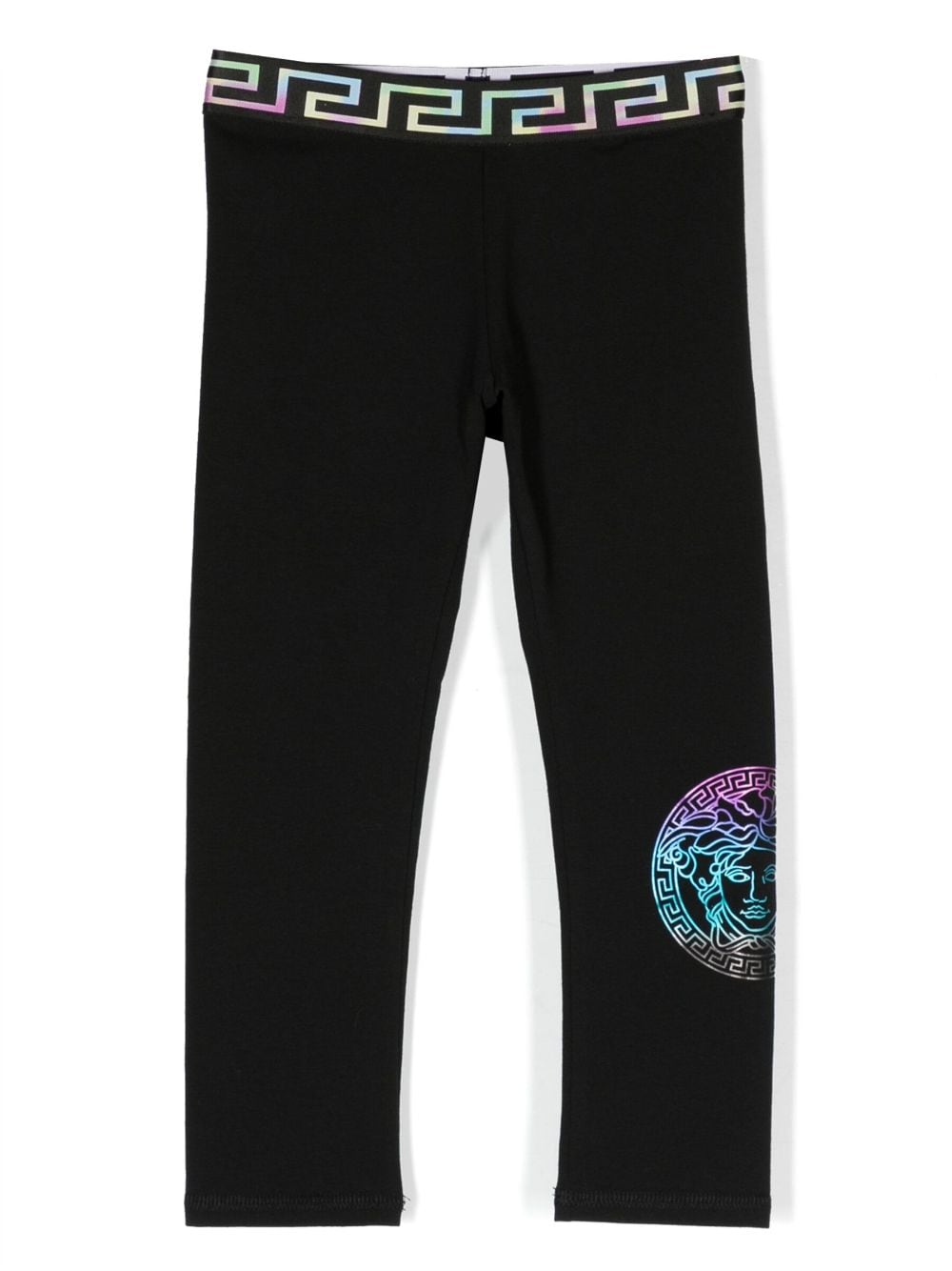 Versace Kids Medusa-print cotton leggings - Black von Versace Kids