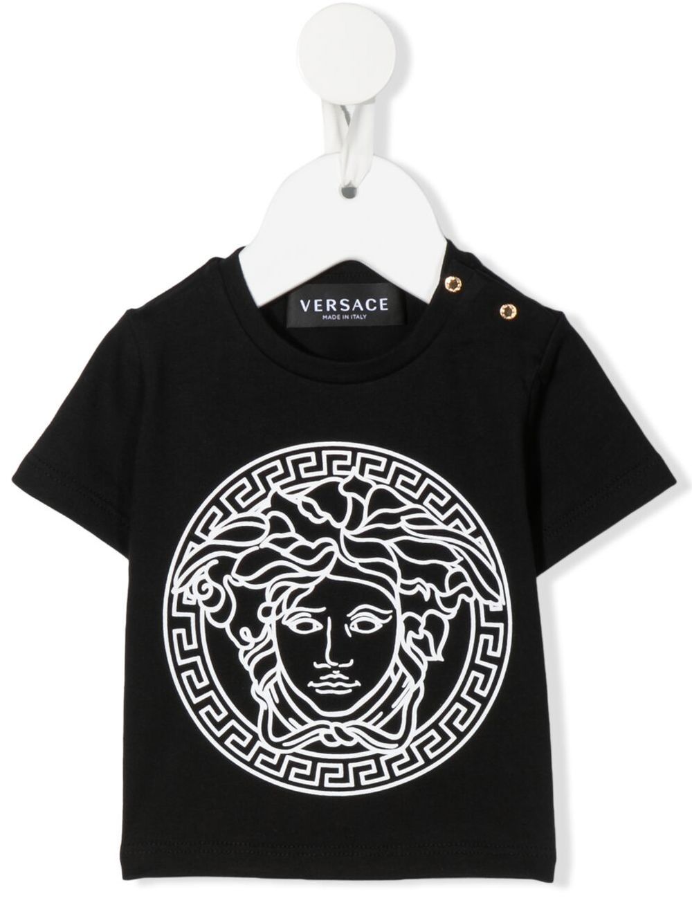 Versace Kids Medusa cotton T-Shirt - Black von Versace Kids