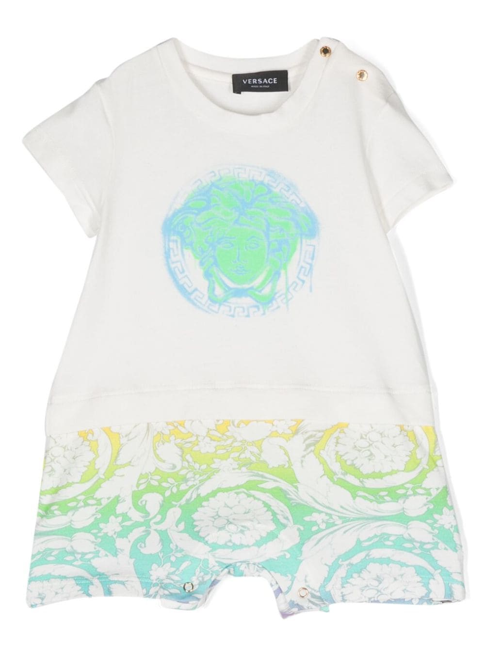 Versace Kids Medusa-print romper - White von Versace Kids