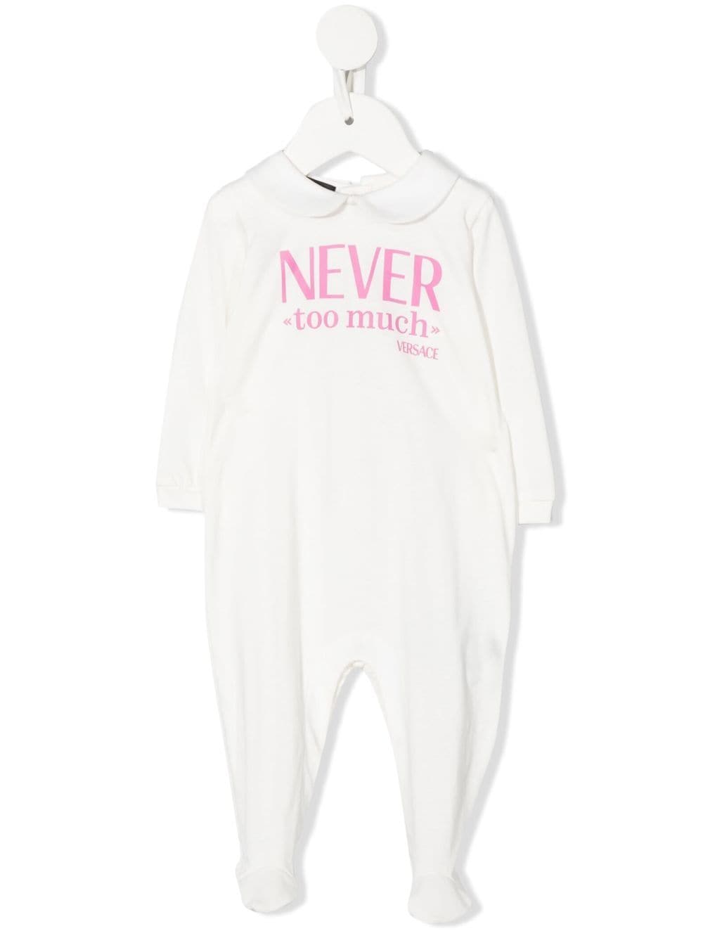 Versace Kids 'Never Too Much' romper - White von Versace Kids