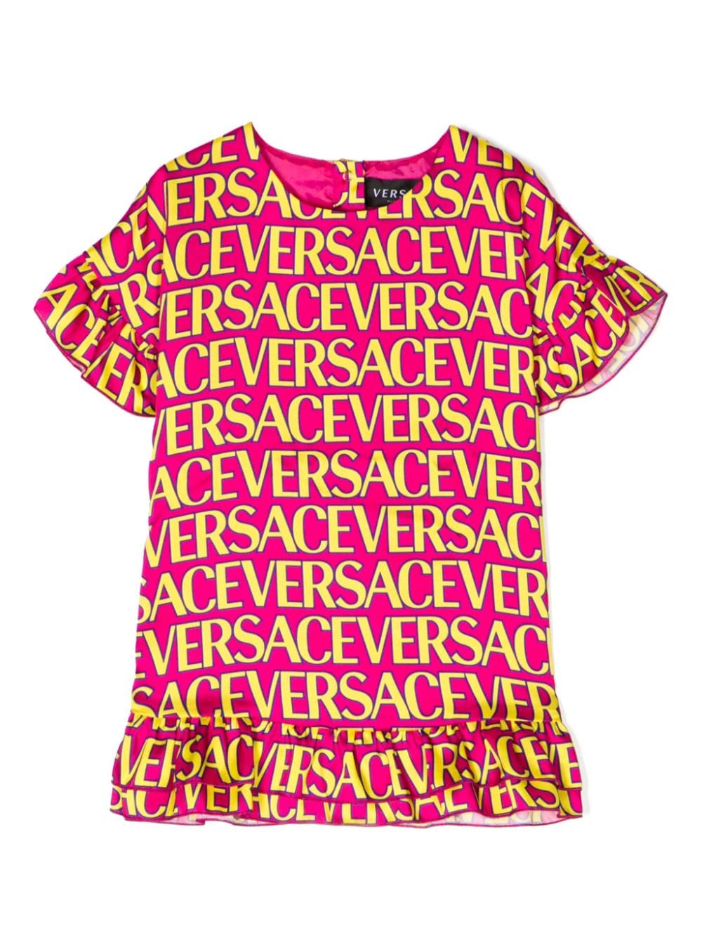 Versace Kids all-over logo-print dress - Pink von Versace Kids