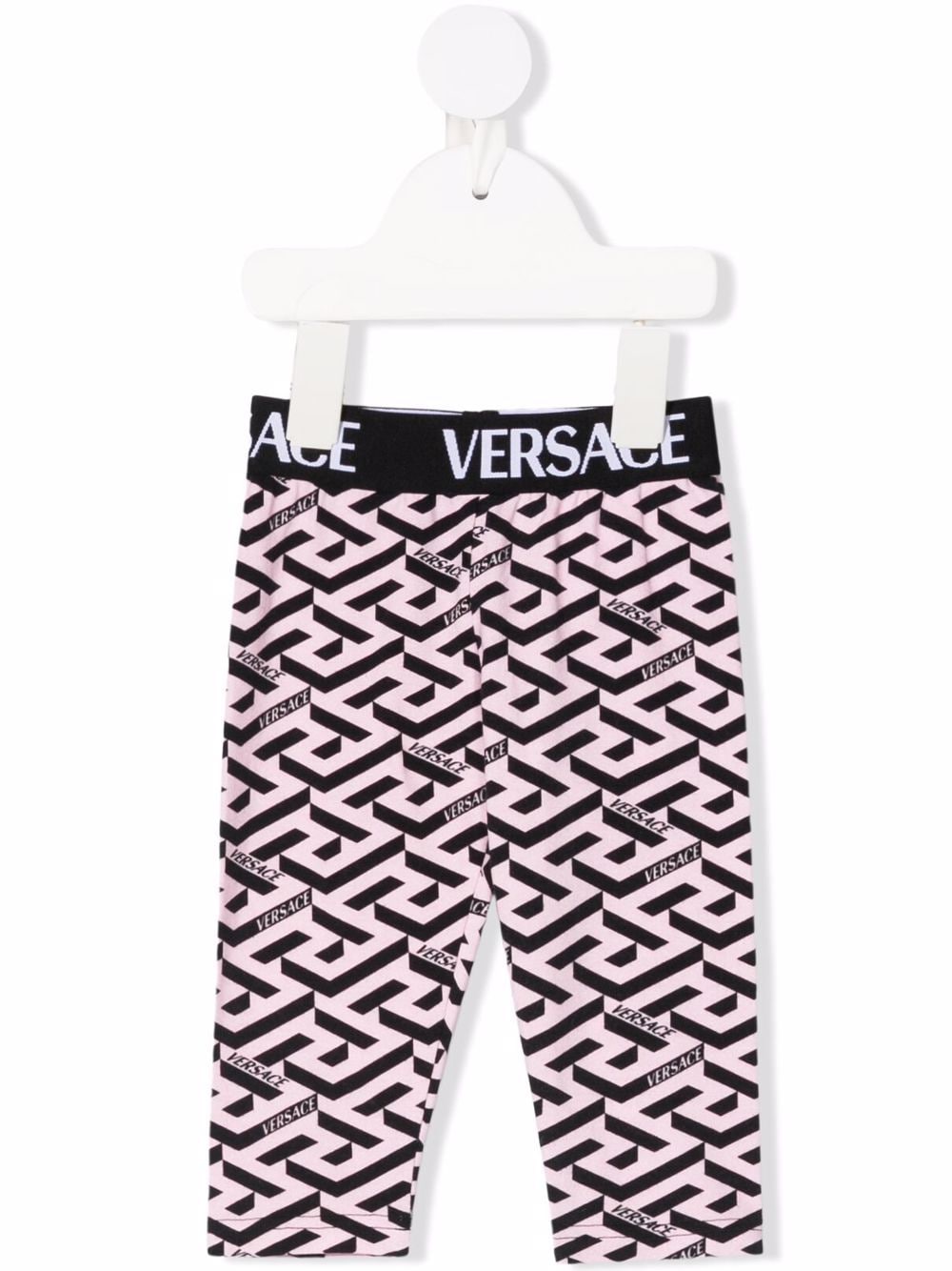 Versace Kids all-over logo print leggings - Pink von Versace Kids