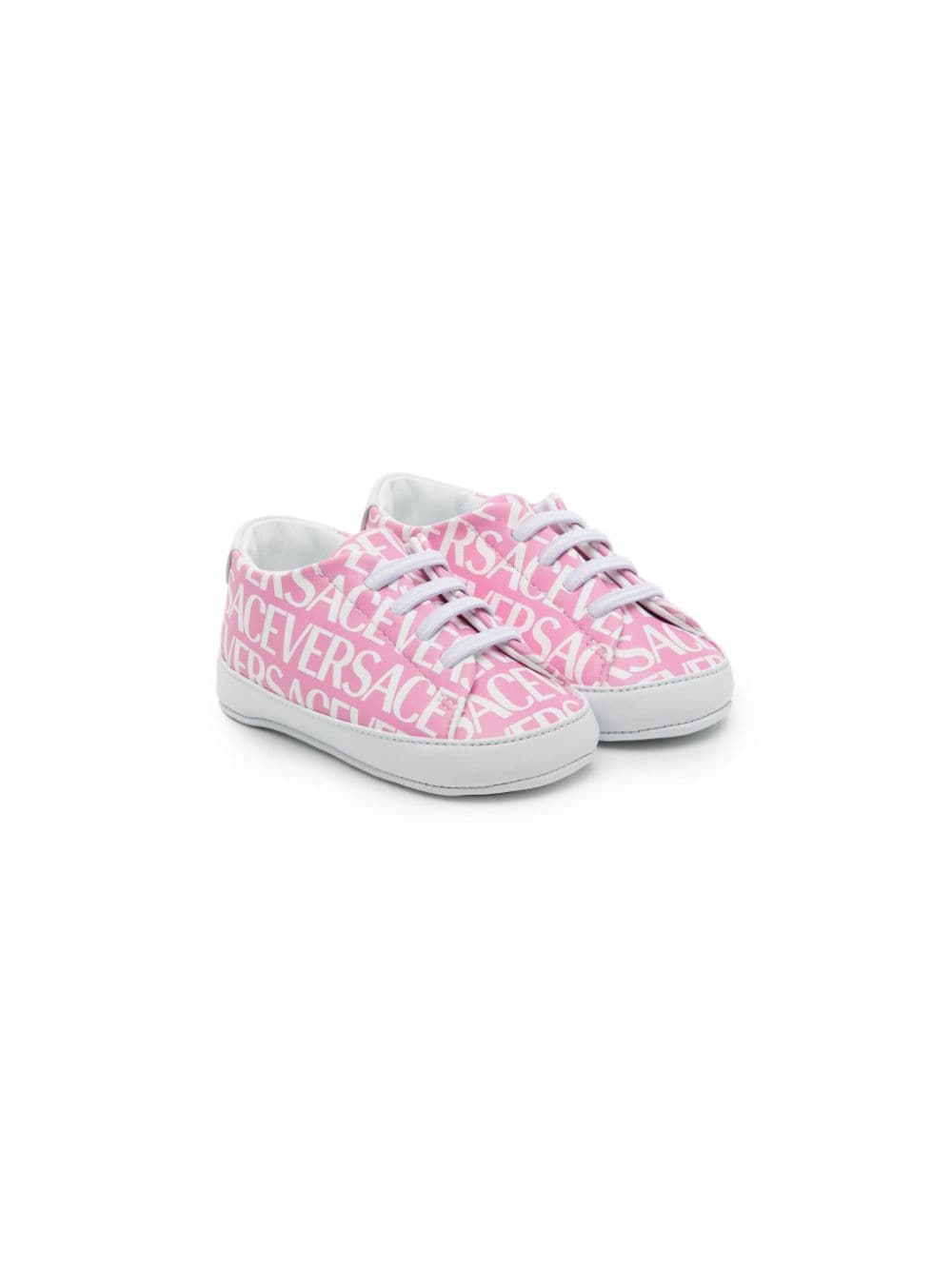 Versace Kids all-over logo-print sneakers - Pink von Versace Kids
