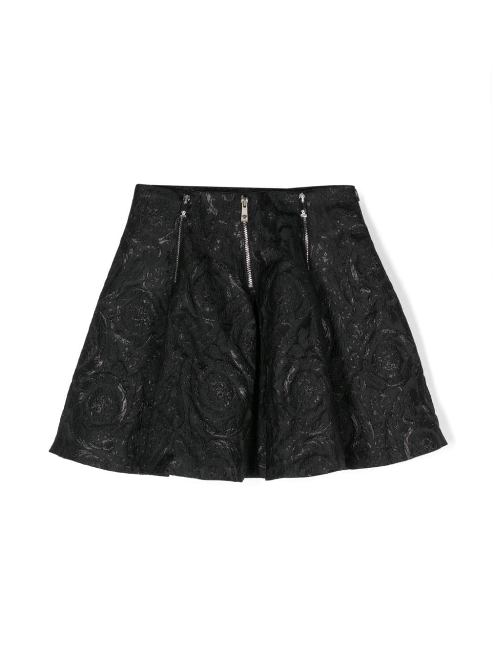 Versace Kids barocco cloquet miniskirt - Black von Versace Kids