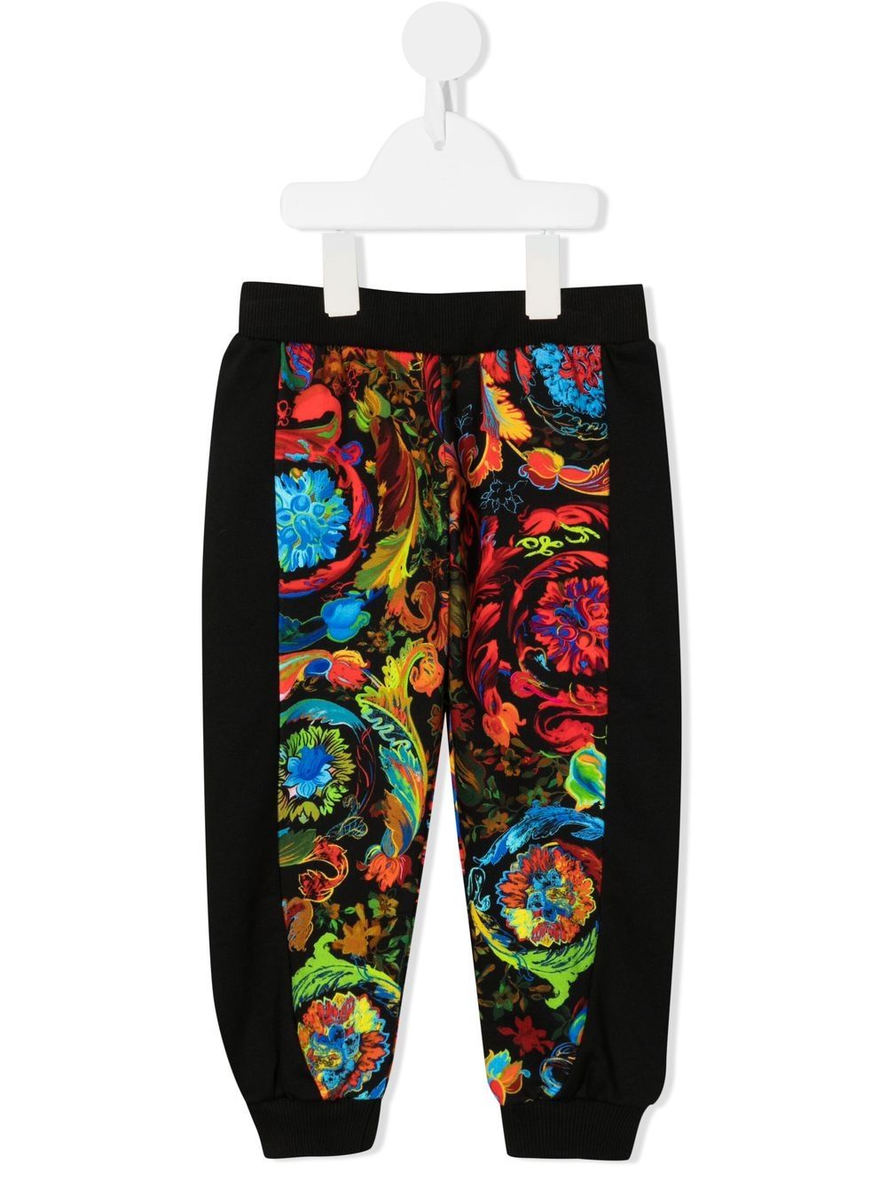 Versace Kids baroque-pattern tracksuit bottoms - Black von Versace Kids