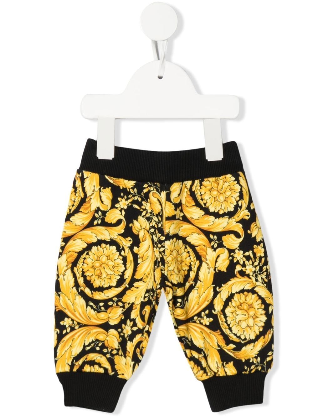 Versace Kids baroque print tracksuit bottoms - Black von Versace Kids