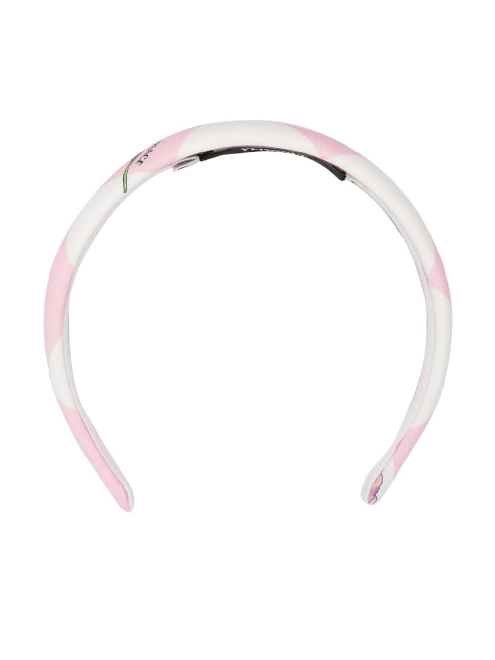 Versace Kids checked cotton head band - Pink von Versace Kids