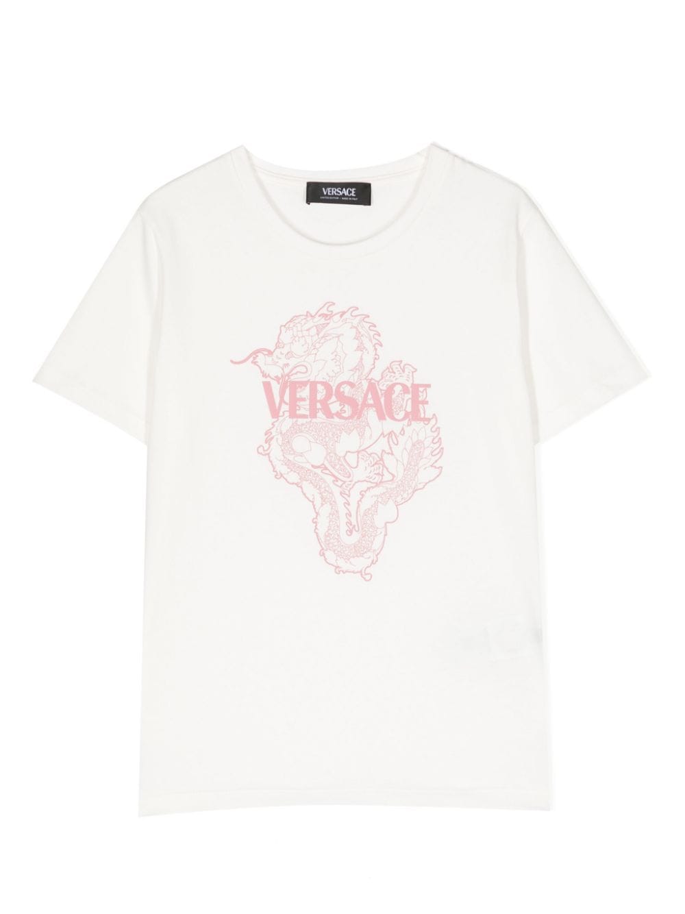 Versace Kids dragon-print cotton T-shirt - White von Versace Kids