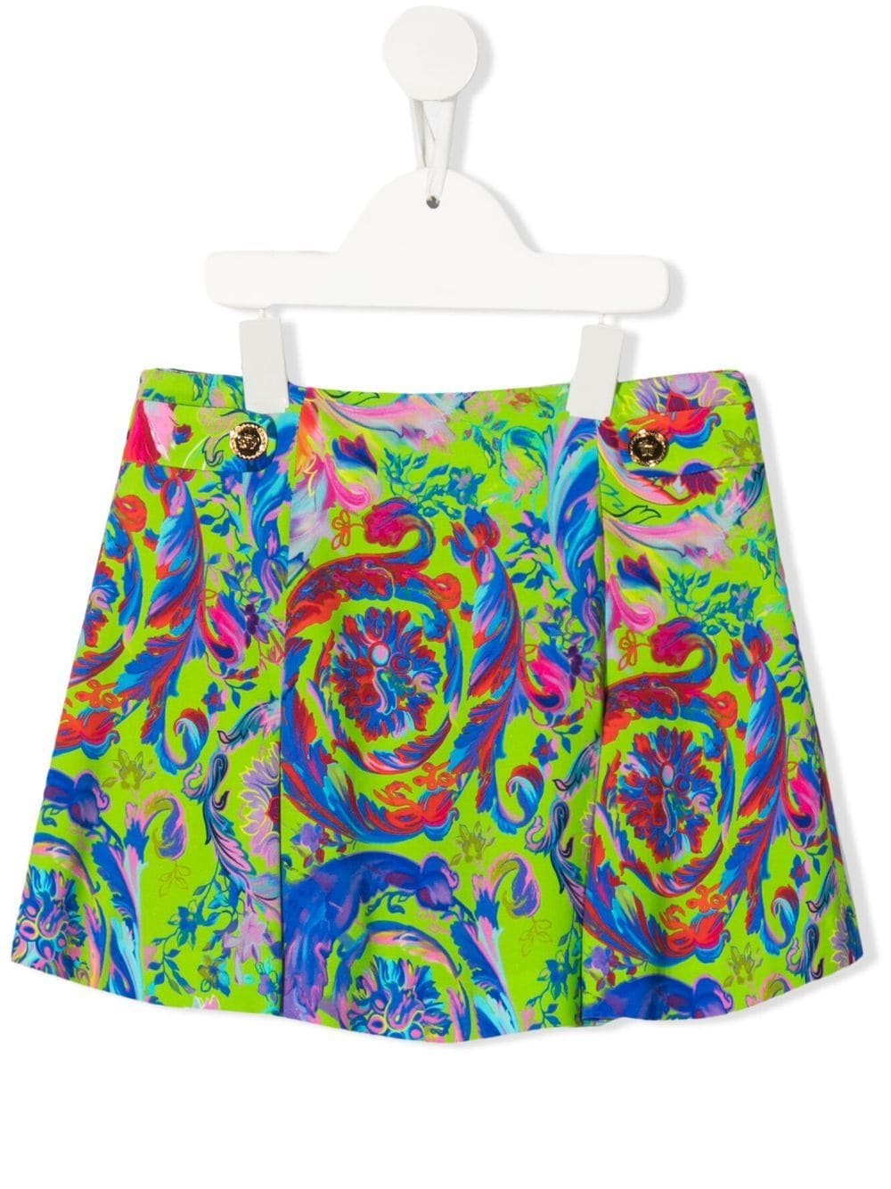 Versace Kids floral-print mini skirt - Green von Versace Kids